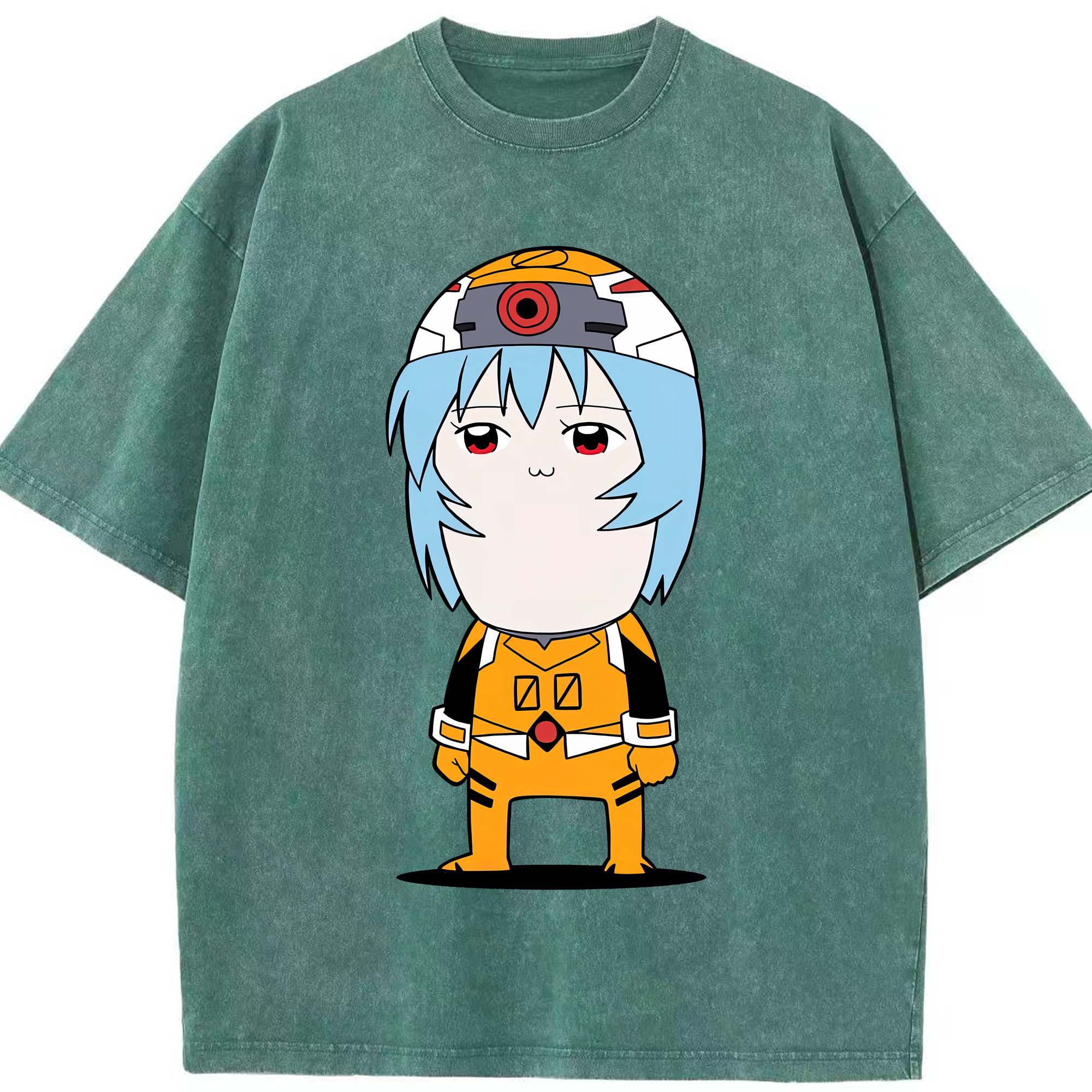 （画像用） EVA 新世紀エヴァンゲリオン 綿100% ヴィンテージ風 半袖Tシャツ（フロントプリント）